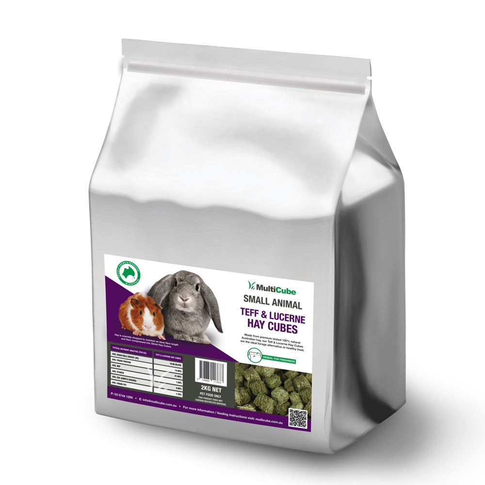 Lucerne and Teff Hay Cubes - 2KG - Small Animal