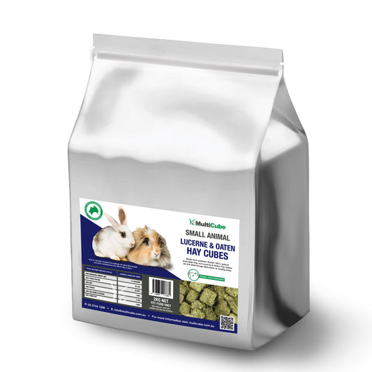 Lucerne and Oaten Hay Cubes - 2KG - Small Animal