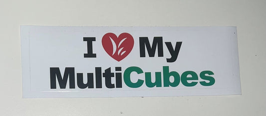 Sticker - "I love My MultiCubes"